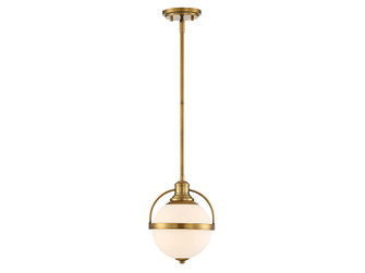 Westbourne One Light Pendant in Warm Brass (51|7-3100-1-322)