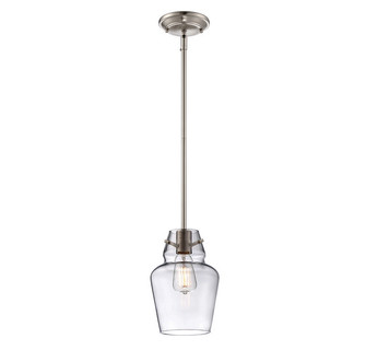 Vintage One Light Mini Pendant in Satin Nickel (51|7-4134-1-SN)