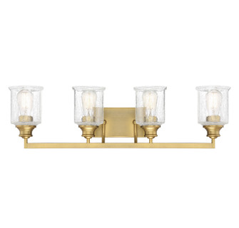 Hampton Four Light Bath Bar in Warm Brass (51|8-1972-4-322)