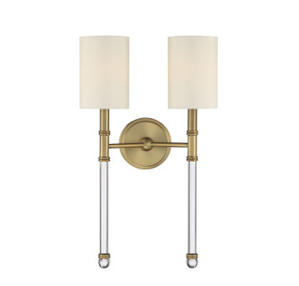 Fremont Two Light Wall Sconce in Warm Brass (51|9-103-2-322)
