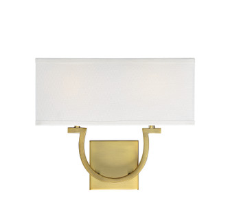Rhodes Two Light Wall Sconce in Warm Brass (51|9-998-2-322)