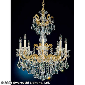 La Scala Eight Light Chandelier in French Gold (53|5007-26S)