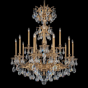 Milano 15 Light Chandelier in Heirloom Gold (53|5686-22S)