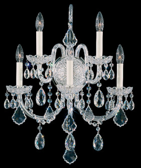 Olde World Five Light Wall Sconce in Polished Silver (53|6806-40H)