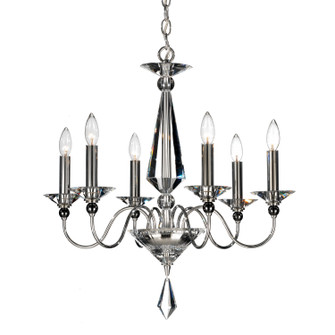 Jasmine Six Light Chandelier in Silver (53|9676-40CL)