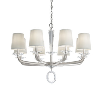 Emilea Eight Light Chandelier in Antique Silver (53|MA1008N-48O)