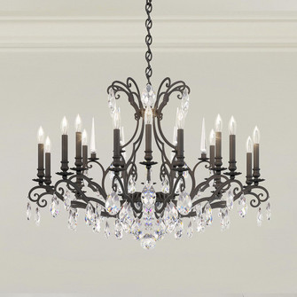 Renaissance Nouveau 18 Light Chandelier in Black (53|RN3892N-51H)