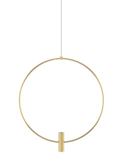 Layla LED Pendant in Natural Brass (182|700FJLAY18NB-LED930)