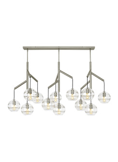 Sedona LED Chandelier in Satin Nickel (182|700SDNMPL3CS-LED927)