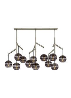 Sedona 12 Light Chandelier in Satin Nickel (182|700SDNMPL3KS)