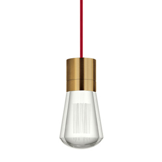 Alva LED Pendant in Aged Brass (182|700TDALVPMCRR-LED922)