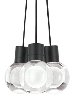 Mina LED Pendant in Black (182|700TDMINAP3CBB-LED922)