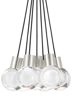 Mina LED Pendant in Satin Nickel (182|700TDMINAP7CBS-LED930)