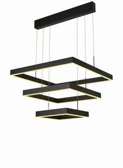 Austin LED Foyer Chandelier in Black (343|T1014-BK)