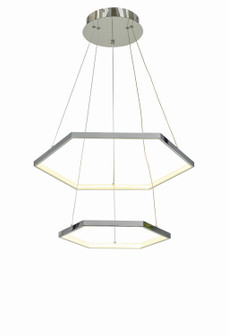 Senary LED Foyer Chandelier in Chrome (343|T1035-CH)