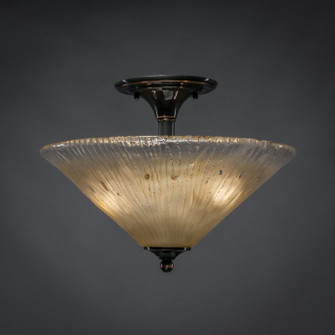 Any Two Light Semi Flush in Black Copper (200|121-BC-710)