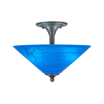 Any Two Light Semi-Flush Mount in Dark Granite (200|121-DG-415)