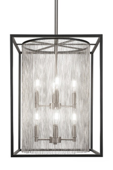 Cadina Eight Light Chandelier in Matte Black & Brushed Nickel (200|1328-MBBN)