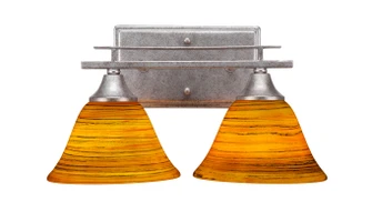 Uptowne Two Light Bath Bar in Aged Silver (200|132-AS-454)