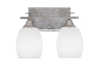 Uptowne Two Light Bath Bar in Aged Silver (200|132-AS-615)