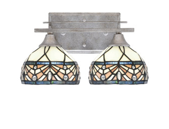 Uptowne Two Light Bath Bar in Aged Silver (200|132-AS-9485)