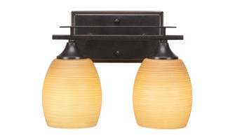 Uptowne Two Light Bath Bar in Dark Granite (200|132-DG-625)