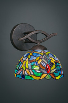 Revo One Light Wall Sconce in Dark Granite (200|141-DG-9905)