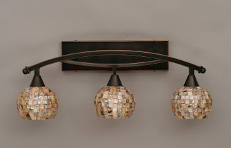 Bow Three Light Bath Bar in Black Copper (200|173-BC-407)