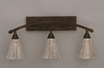 Bow Three Light Bath Bar in Bronze (200|173-BRZ-729)