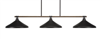 Blacksmith Three Light Island Pendant in Painted Wood-look Metal & Dark Granite (200|1763-422-DG)