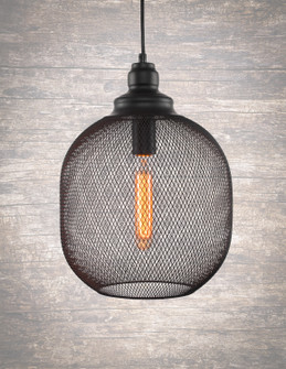 Plexus One Light Pendant in Matte Black (200|1806-MB-AT9S)