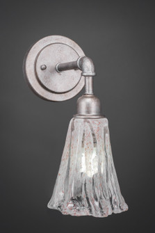 Vintage One Light Wall Sconce in Aged Silver (200|181-AS-729)
