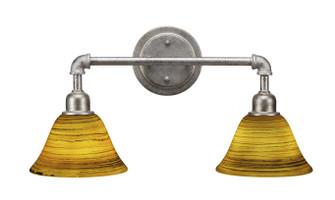 Vintage Two Light Bath Bar in Aged Silver (200|182-AS-454)