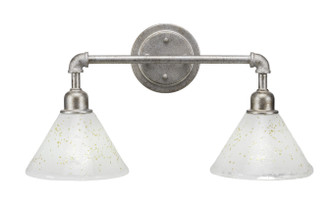 Vintage Two Light Bath Bar in Aged Silver (200|182-AS-7145)
