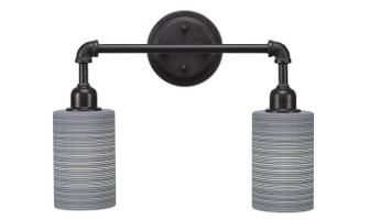 Vintage Two Light Bath Bar in Dark Granite (200|182-DG-4062)