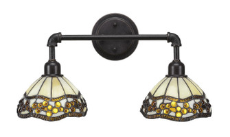 Vintage Two Light Bath Bar in Dark Granite (200|182-DG-9975)