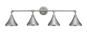 Vintage Four Light Bath Bar in Aged Silver (200|184-AS-410)