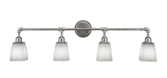 Vintage Four Light Bath Bar in Aged Silver (200|184-AS-460)