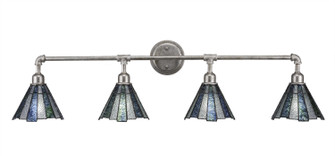 Vintage Four Light Bath Bar in Aged Silver (200|184-AS-9325)