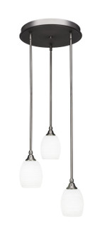 Empire Three Light Pendalier in Brushed Nickel (200|2143-BN-4021)