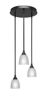 Empire Three Light Cluster Pendalier in Dark Granite (200|2143-DG-500)