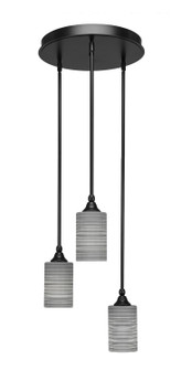 Empire Three Light Cluster Pendalier in Matte Black (200|2143-MB-4062)