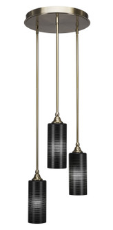 Empire Three Light Cluster Pendalier in New Age Brass (200|2143-NAB-4099)