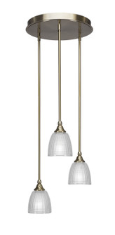 Empire Three Light Cluster Pendalier in New Age Brass (200|2143-NAB-500)