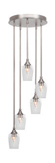 Empire Five Light Pendalier in Brushed Nickel (200|2145-BN-210)