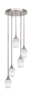 Empire Five Light Pendalier in Brushed Nickel (200|2145-BN-211)