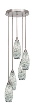 Empire Five Light Pendalier in Brushed Nickel (200|2145-BN-416)
