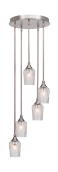 Empire Five Light Pendalier in Brushed Nickel (200|2145-BN-4250)