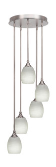 Empire Five Light Pendalier in Brushed Nickel (200|2145-BN-615)