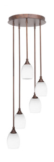 Empire Five Light Pendalier in Bronze (200|2145-BRZ-4021)